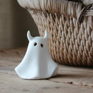 Ghost Spökdekoration m horn - Majas lyktor/ Barncancerfonden