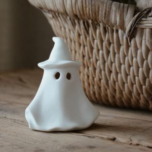 Ghost Spökdekoration m hatt - Majas lyktor/ Barncancerfonden