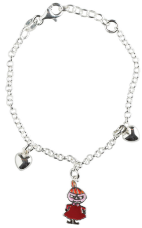 Silverarmband, lilla my, 17cm