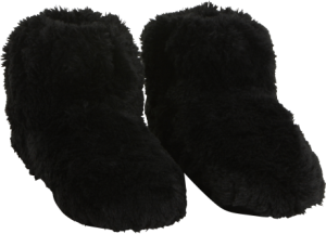 Booties toffla, svart - Microtoffla (värmetoffla)