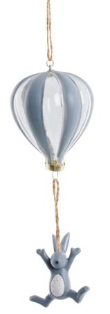 Dekoration Feline (kanin i ballong), grå - Lene Bjerre