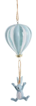 Dekoration Feline (kanin i ballong), blå - Lene Bjerre