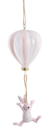 Dekoration Feline (kanin i ballong), rosa - Lene Bjerre