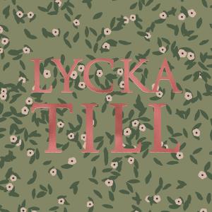 Kort Lycka Till (flerfärgad, folierad text)