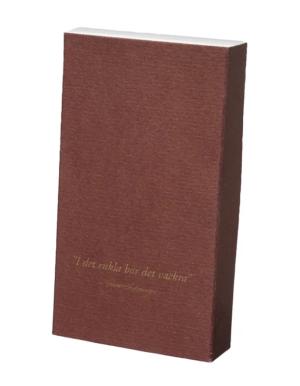 Tändsticksask I den enkla bor det vackra, röd - Ernst Kirchsteiger