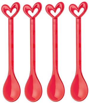 Happy Spoons, Hjärta (Röd) - Koziol