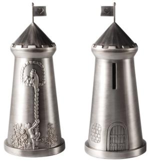 Sparbössa Rapunzel i tornet i tennfinish Doppresent