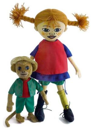 Pippi Långstrump & Herr Nilsson (Mjuka Dockor) Doppresent