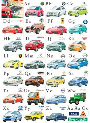 Affisch, Bilar ABC Doppresent