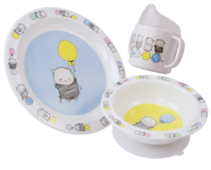 Barnset Hilda & hugo (Melamin) Doppresent