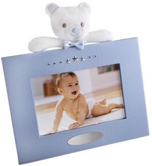 Fotoram Mjukisdjur Nalle, blå Doppresent